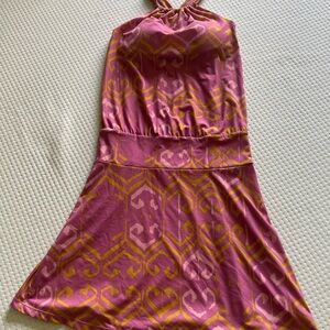 Prana Pink and Yellow Patterned Top